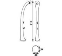 Douche solaire Cobra 32L courbe Formidra Poolstar Coloris - Vert
