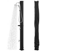 Douche Solaire 35 L 216,5 cm COSTWAY-Pommeau de Douche Pivotant,Douchette Mobile,Douche de Pied-Housse de Protection,Etagère-60°C-