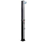 Douche solaire 40 l avec pommeau de douche et robinet - Accessoires de piscine en PVC, aluminium et laiton - Durable et résistant à la corrosion pour jardin et terrasse