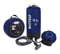 Douche solaire à pression - W WATTSUP - 11L - Bleu - PVC et Latex