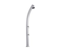 Formidra Douche solaire Jolly 33 L Aluminium - Hauteur 233 cm - Rince-pieds - Gris