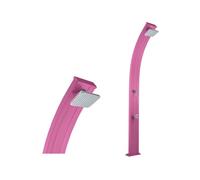 Douche solaire aluminium Spring avec rince-pieds - FORMIDRA - Rose - 228cm - 30L
