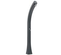 Douche solaire ARKEMA Happy XL Douche extérieure en Polyéthylène HD 44 litres Hauteur 220 cm Douche chauffge solaire Made in Italy ARKEMA H400 7016 Anthracite