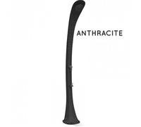 Formidra Douche solaire Cobra 32L – avec rince-pieds, Polyéthylène HD – Anthracite