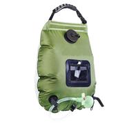 Douche solaire de camping, pochette de bain de 20 l, 47 x 50 cm, douches portables avec tuyau et pommeau de douche, camping extérieur avec design, douches solaires pour jardin, plage, cabine ou