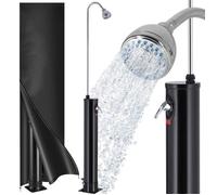 Douche solaire de jardin noire 18 L - MONZANA - Température max. 60° - énergie solaire