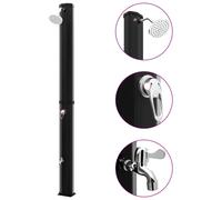 vidaXL Douche solaire d'extérieur avec pomme de douche et robinet 35 L