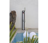 Douche solaire d'extérieur Ubbink Solaria ELITE - Réservoir 18L - Mitigeur et douchette - Ø15 x H118 cm