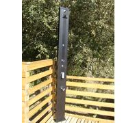 Douche solaire droite alu 28l black - Ok piscine