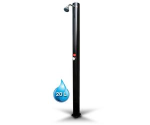 Douche solaire droite PVC Noir 20L