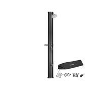 Douche solaire écologique résistante en plastique noir 35 L