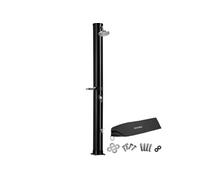 Douche solaire écologique résistante en plastique noir 40 L