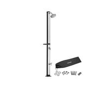 Douche solaire écologique résistante en plastique noir et gris 20 L