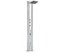 Formidra Douche hybride extérieure Dada Straight – Raccords eau chaude/froide, douchette amovible