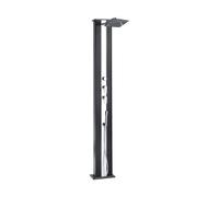 Douche hybride Dada Straight anthracite/ inox avec rince pieds