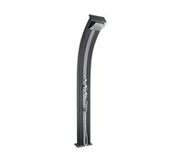 Formidra Douche solaire hybride Dada Curve 40L Aluminium recyclable Anthracite