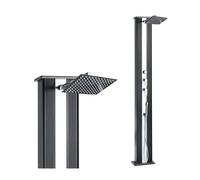 Douche solaire Formidra hybride Dada 40L - Aluminium Anthracite / Alu brossé