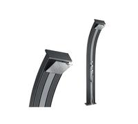 Formidra Douche solaire hybride Dada Curve 40L Aluminium recyclable Anthracite