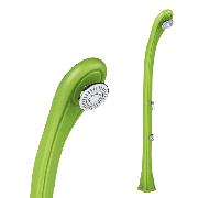 Douche Solaire Extérieure So Happy 28L Formidra - 216x24x26cm PEHD Recyclable - Rince Pieds, Pommeau, Mitigeur Chaud/Froid -