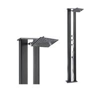 Douche hybride Dada Straight anthracite/ inox avec rince pieds