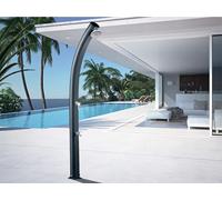 Douche solaire Jolly 33L Aluminuim 33L - 233 cm - rinçage au pied + pommeau de douche pluie + base renforcée