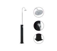 vidaXL Douche solaire Noir 214 cm 20 L