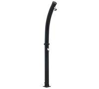 Douche solaire noire 214 cm 20 l - Accessoires de piscine et jacuzzi en PVC, ABS et aluminium - Durable et résistant aux intempéries - Parfait pour le jardin et la terrasse