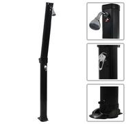 Douche solaire pliable Noir 214 cm 23 L