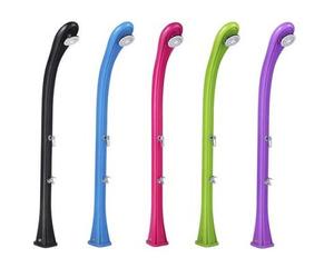 Douche solaire PVC SO HAPPY courbe - Couleur Vert - Rince pieds 25 L