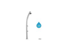 Douche solaire so jolly gris métallisé 33l + rince pieds