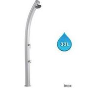 Douche solaire so jolly gris métallisé 33l + rince pieds G