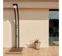 Douche solaire Spring 30L Poolstar Formidra Coloris - Anthracite/Alu brossé