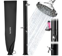 Douche solaire - TECTAKE - Douche ORINOCO 40L écologique, avec pommeau pivotant 360°, 29x47,5x222 cm - noir