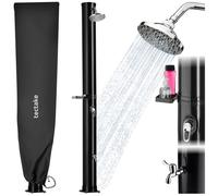Douche solaire - TECTAKE - Douche ORINOCO 40L écologique, avec pommeau pivotant 360°, 29x47,5x222 cm - noir