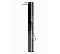 Douche solaire verre et inox KUBA