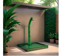 Douche solaire verte SINED 40L laiton anticalcaire jardin 226cm