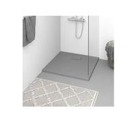 vidaXL Receveur de douche SMC Gris 90x90 cm