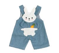 Heless Vêtements de poupée Design Bunny Lou - Set 2 pièces Salopette & Chemise à rayures 35-45cm