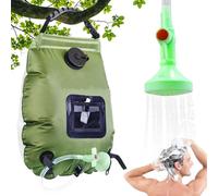 Douches Solaires De Camping - Pochette De Bain En PVC De Cinq Gallons Et Vingt Litres, Douche Extérieure Portable Avec Pomme De Douche Et Tuyau, Conception Amovible Adaptée Voyages, Système D'eau