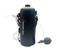 Douches solaires pour la randonnée - Sac de douche de camping de 12 l | Douche de camping portable en PVC | Douches extérieures chauffées à l'énergie solaire, tuyau réglable et pommeau de douche