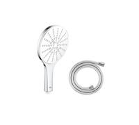 Douchette 3 jets Vitalio Smartactive ronde avec flexible 150