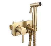 douchette à main Douchette WC dissimulée avec jet d'eau chaude et froide, for lave-linge, buse de chasse manuelle sous pression(Ruskin)