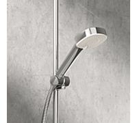 Hansa Armaturen - Douchette à main HANSABASICJET Style 44620500 - 3 jets, éco, chromée, anticalcaire