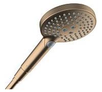 Douchette à main hansgrohe Raindance Select S 120 EcoSmart 26516140 pomme de douche Ø 125 mm, 3 jets, 5,7 l/min, bronze brossé