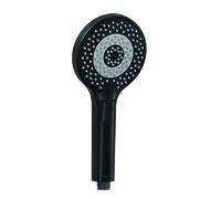 Douchette à main KLUDI DIVE X, Eco, avec système de nettoyage rapide anti-calcaire, 3 types de jets, 6983039-00, Couleur: noir mat