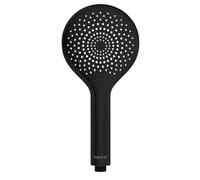 Pommeau de douche Watersaving noir mat universel avec système d'économie d'eau et 3 jets