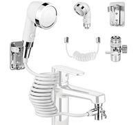 Douchette à main pour lavabo - Douchette de lavabo avec tuyau et support - Douchette flexible pour le lavage des cheveux - Idéal pour les personnes handicapées, les personnes âgées et les nouveau-nés