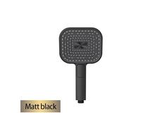 Douchette à main réglable, 3 modes, effet pluie, grand débit, mitigeur haute pression, économie d'eau, accessoires de salle de bain(Black hand)