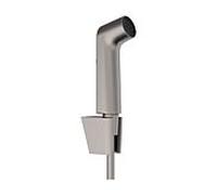Hansgrohe Pommeau de douche 29238340 – Jet S, économie d'eau, flexible 125 cm, chrome noir brossé