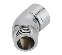 Douchette coudée chromée pour raccords standard G 1/2 avec construction